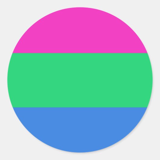 Sticker Rond Drapeau de la Pride (Devant)