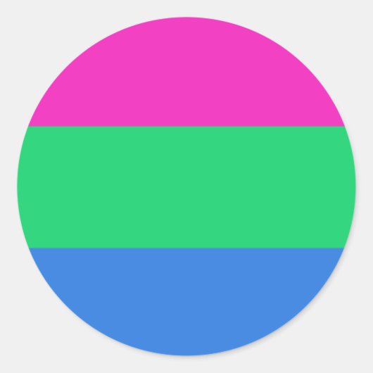 Sticker Rond Drapeau de la Pride (Devant)