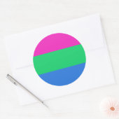 Sticker Rond Drapeau de la Pride (Enveloppe)
