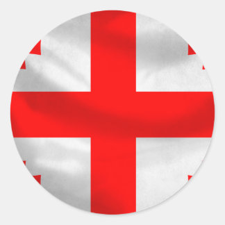 Sticker Rond Drapeau de la République de Géorgie