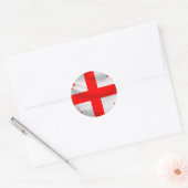 Sticker Rond Drapeau de la République de Géorgie (Enveloppe)