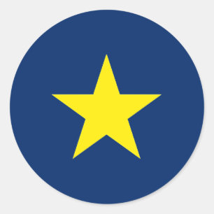 Sticker Rond Drapeau de la République du Texas