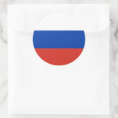 Sticker Rond Drapeau de la Russie (Sac)