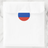 Sticker Rond Drapeau de la Russie (Sac)