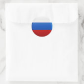 Sticker Rond Drapeau de la Russie (Sac)