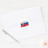 Sticker Rond Drapeau de la Slovaquie (Enveloppe)