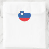 Sticker Rond Drapeau de la Slovénie (Sac)