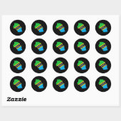 Sticker Rond Drapeau de la Tanzanie 1961 (Feuille)