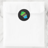 Sticker Rond Drapeau de la Tanzanie 1961 (Sac)