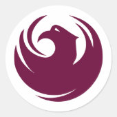 Sticker Rond Drapeau de la ville de Phoenix Arizona (Devant)