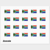 Sticker Rond Drapeau de l'Afrique du Sud (Feuille)