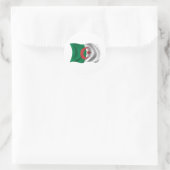 Sticker Rond Drapeau de l'Algérie (Sac)