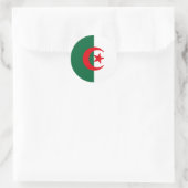 Sticker Rond Drapeau de l'Algérie (Sac)