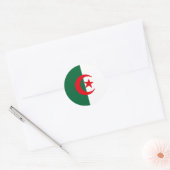Sticker Rond Drapeau de l'Algérie (Enveloppe)