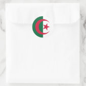 Sticker Rond Drapeau de l'Algérie (Sac)