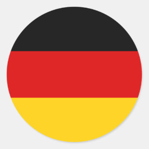 Sticker Rond Drapeau de l'Allemagne
