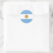 Sticker Rond Drapeau de l'Argentine (Sac)