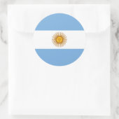 Sticker Rond Drapeau de l'Argentine (Sac)