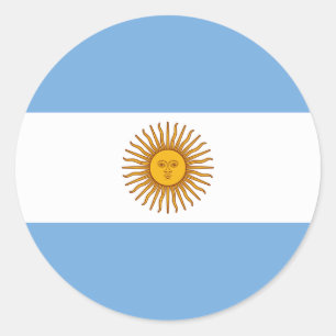 Sticker Rond Drapeau de l'Argentine