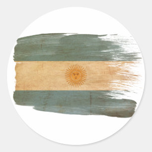 Sticker Rond Drapeau de l'Argentine