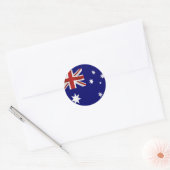 Sticker Rond Drapeau de l'Australie (Enveloppe)