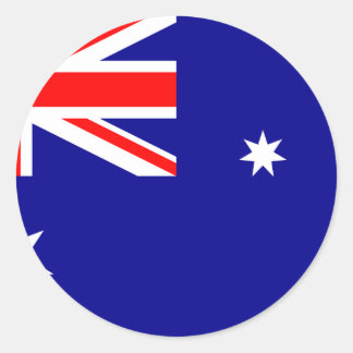 Sticker Rond Drapeau de l'Australie