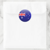 Sticker Rond Drapeau de l'Australie (Sac)