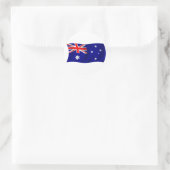 Sticker Rond Drapeau de l'Australie (Sac)