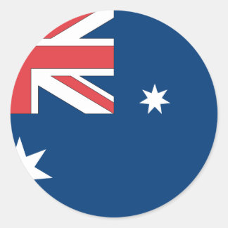 Sticker Rond Drapeau de l'Australie