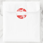 Sticker Rond Drapeau de l'Autriche (Sac)