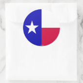Sticker Rond Drapeau de l'état du Texas (Sac)