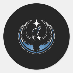 Sticker Rond Drapeau de l'État rebelle du Minnesota