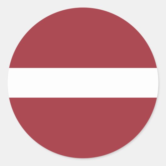 Sticker Rond Drapeau de Lettonie (Devant)