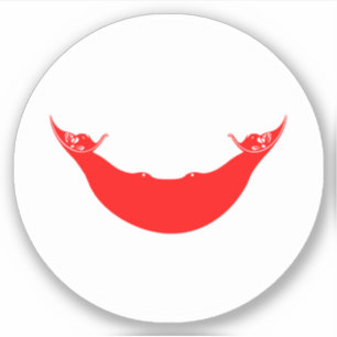 Sticker rond Drapeau de l'île de Pâques