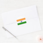 Sticker Rond Drapeau de l'Inde (Enveloppe)