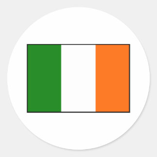 Sticker Rond Drapeau de l'Irlande