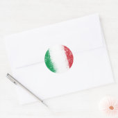 Sticker Rond Drapeau de l'Italie (Enveloppe)