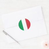 Sticker Rond Drapeau de l'Italie (Enveloppe)
