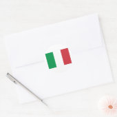 Sticker Rond Drapeau de l'Italie (Enveloppe)