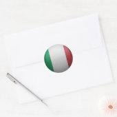 Sticker Rond drapeau de l'Italie (Enveloppe)