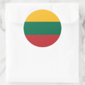 Sticker Rond Drapeau de Lituanie (Sac)