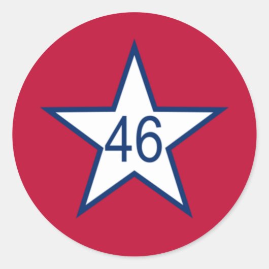 Sticker Rond Drapeau De L'Oklahoma (Devant)