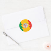 Sticker Rond Drapeau de Los Angeles (Enveloppe)