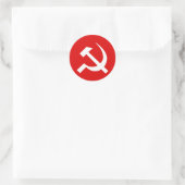 Sticker Rond Drapeau de l'URSS (Sac)