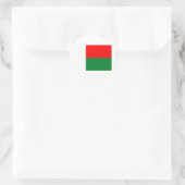 Sticker Rond Drapeau de Madagascar (Sac)