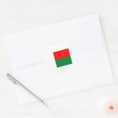 Sticker Rond Drapeau de Madagascar (Enveloppe)