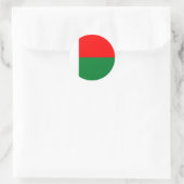 Sticker Rond Drapeau de Madagascar (Sac)