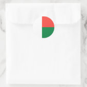 Sticker Rond Drapeau de Madagascar (Sac)