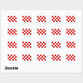 Sticker Rond Drapeau de marque Pays-Bas Noord (Feuille)