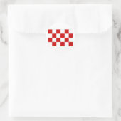 Sticker Rond Drapeau de marque Pays-Bas Noord (Sac)